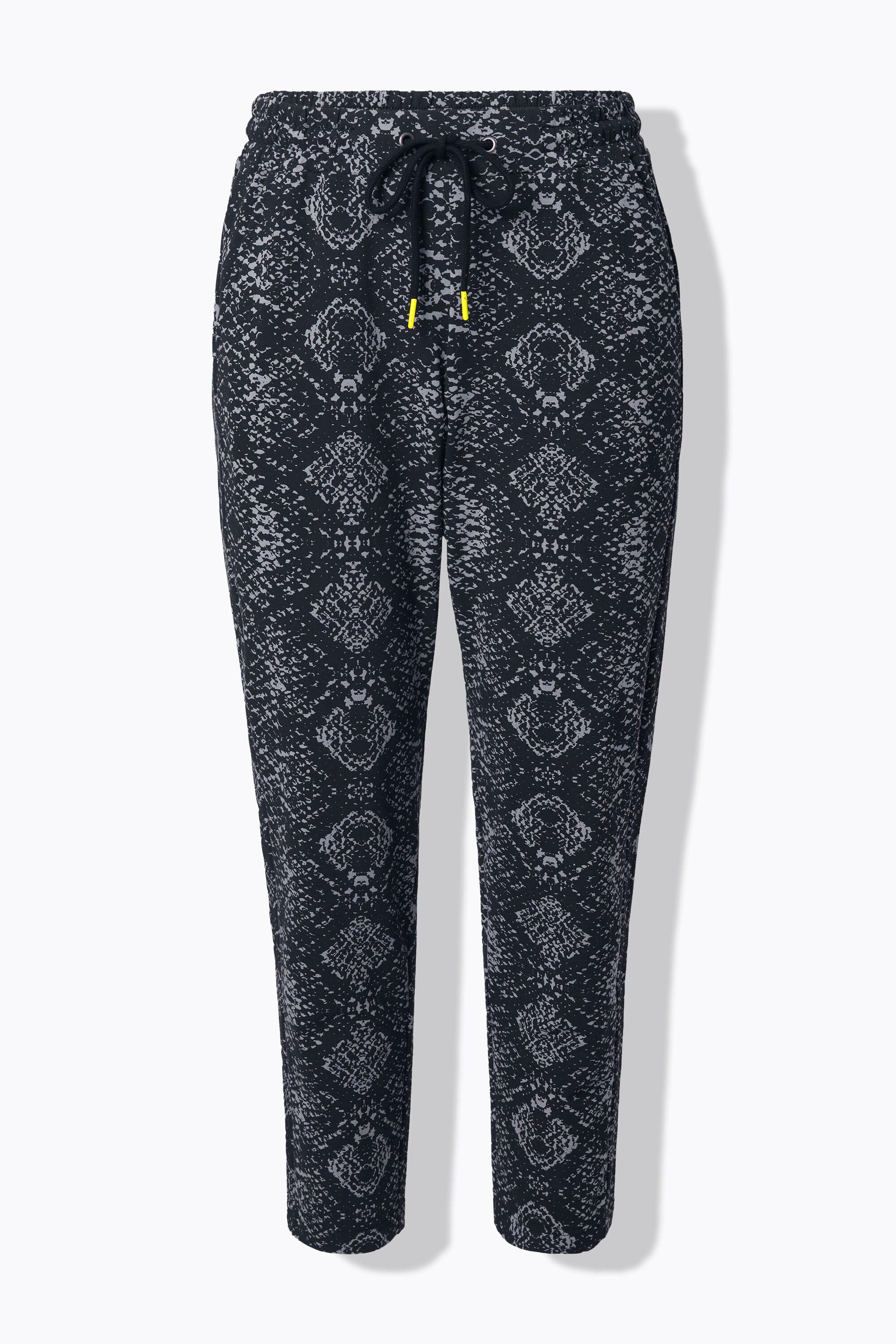 Ulla Popken Jogginghose Schlangenmuster Elastikbund  