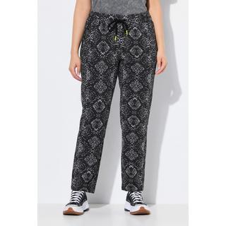 Ulla Popken Jogginghose Schlangenmuster Elastikbund  