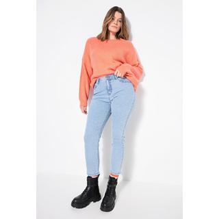 Studio Untold  Mom jeans con taglio ampio, cinque tasche e lavaggio chiaro 