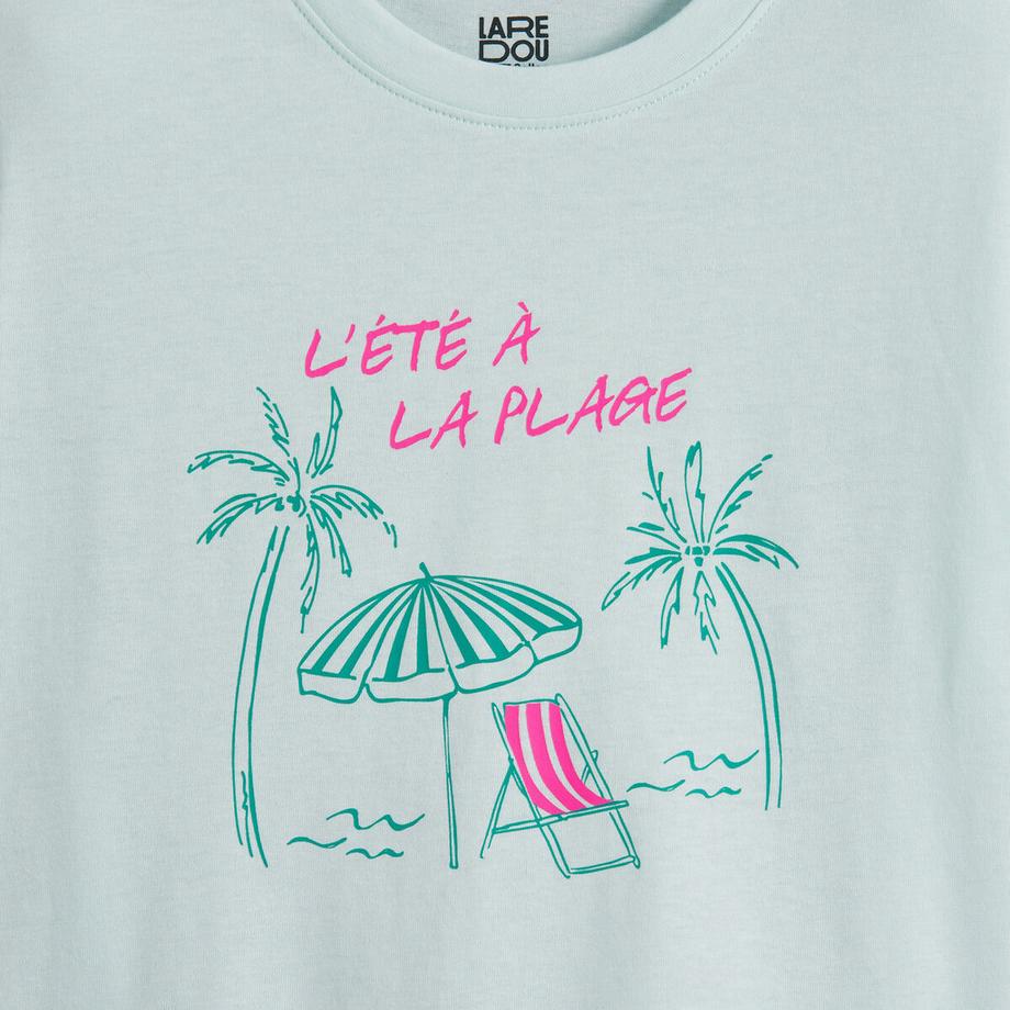 La Redoute Collections  T-Shirt mit Rundhalsausschnitt 