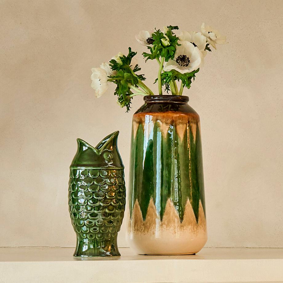 La Redoute Intérieurs Grüne Vase aus Keramik  