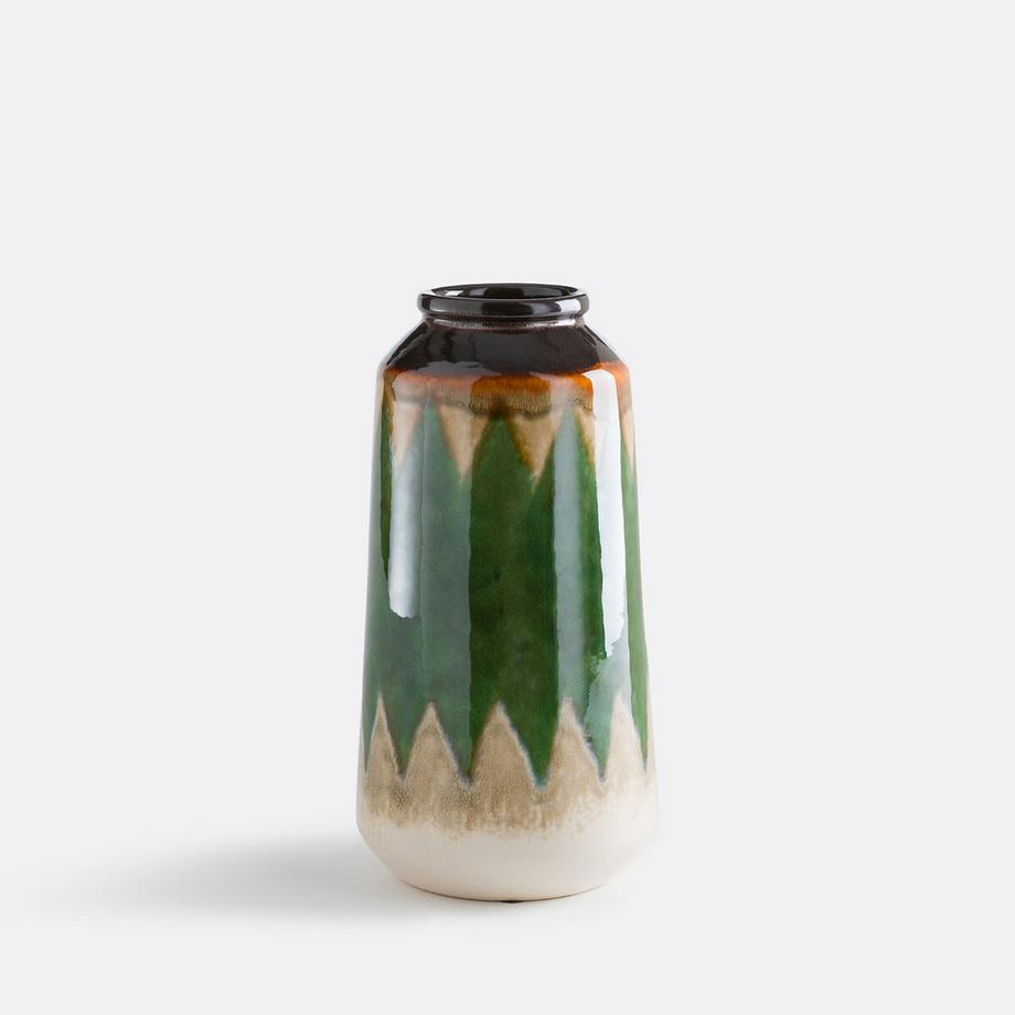 Vase vert en céramique