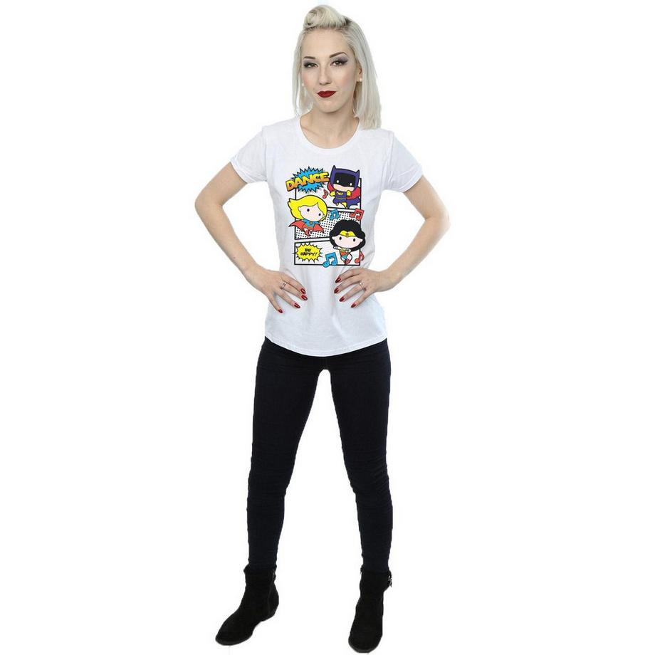 DC COMICS Super Friends Dance Be Happy T-Shirt  