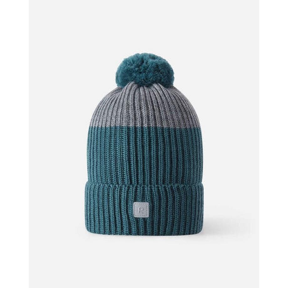 Bonnet en laine pour enfant Pilke bleu sarcelle foncé