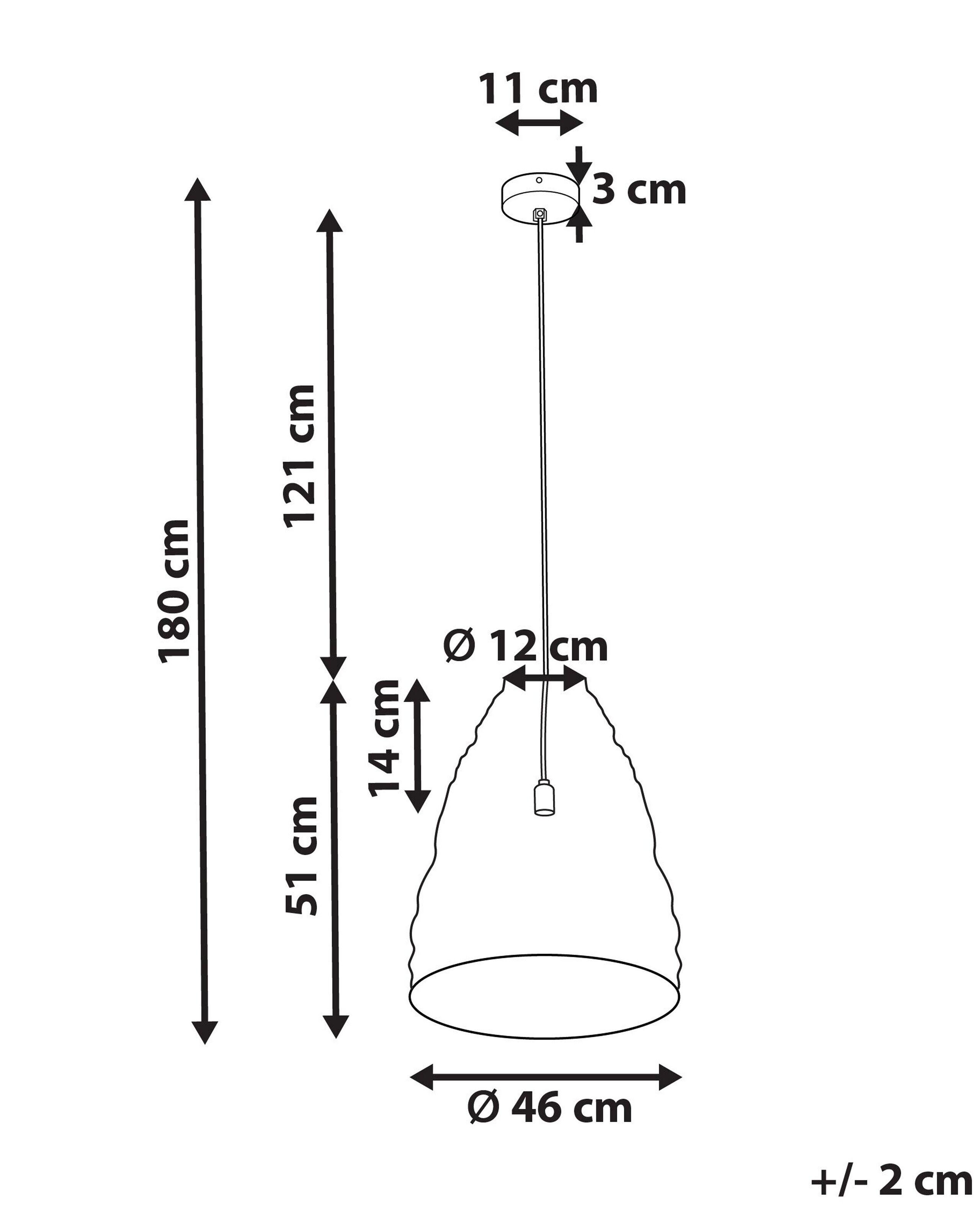 Beliani Lampadario en Ferro Moderno PARBATI  