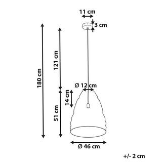 Beliani Lampadario en Ferro Moderno PARBATI  