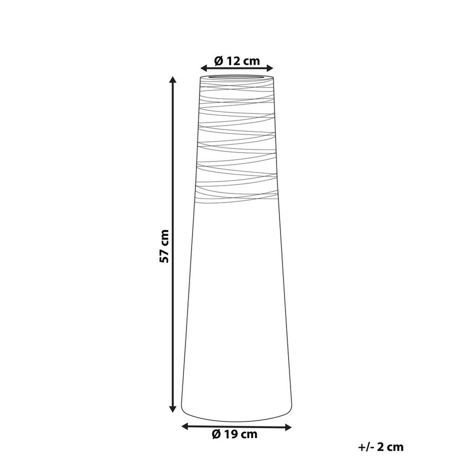 Beliani Vase décoratif en Terre cuite Moderne TARRAGONA  