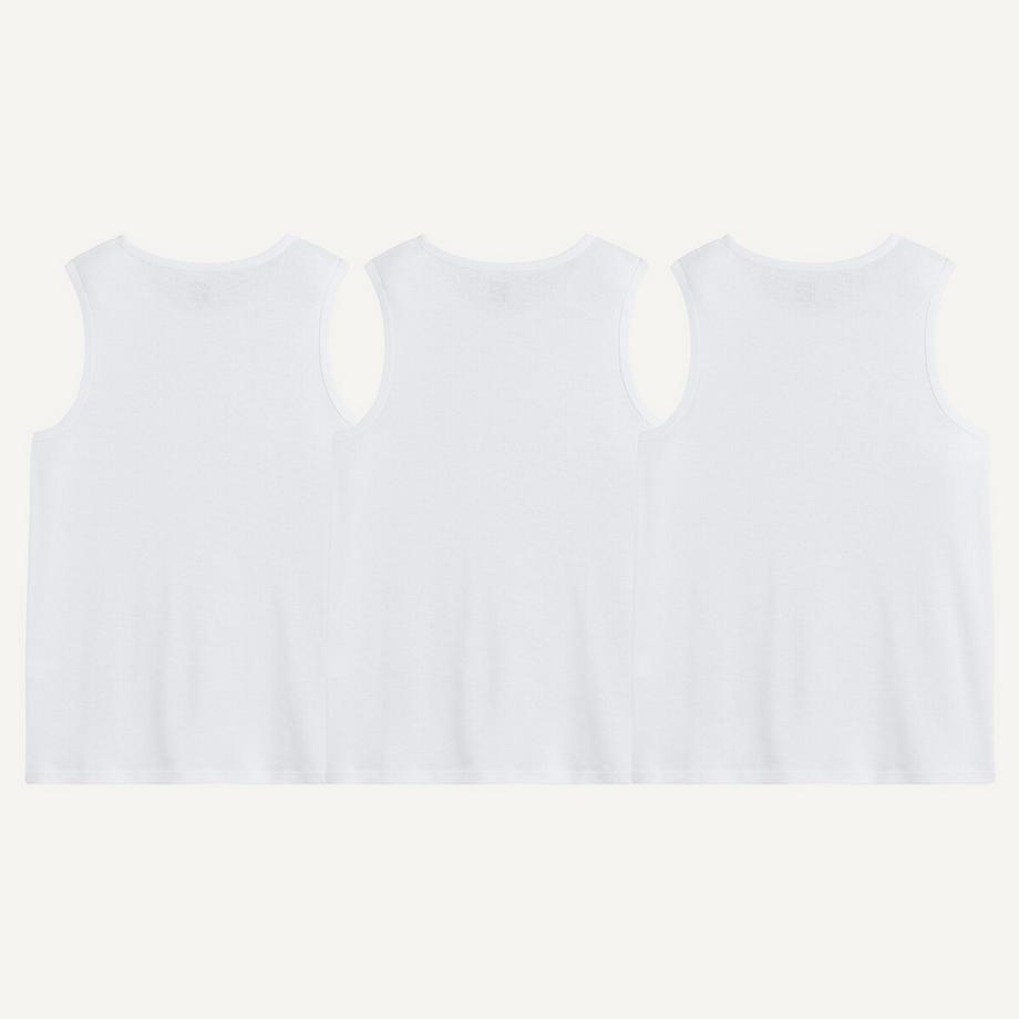 La Redoute Collections  Lot de 3 maillots de corps sans manches 