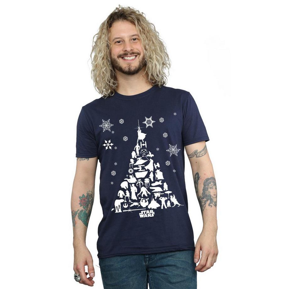 STAR WARS Maglietta Grafica Albero di Natale  