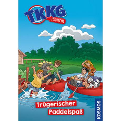 TKKG Junior, 18, Trügerischer Paddelspaß Schreuder, Benjamin; Julian, COMICON S.L.; Beroy + San (Illustrationen) Copertina rigida 