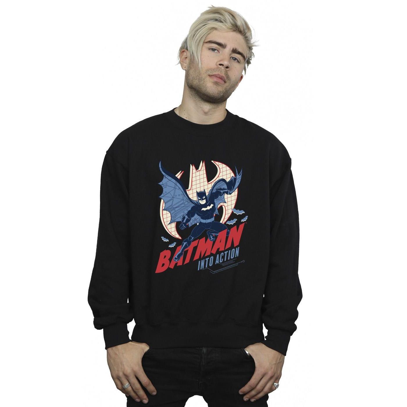 DC COMICS Into Action Batman Sweatshirt  