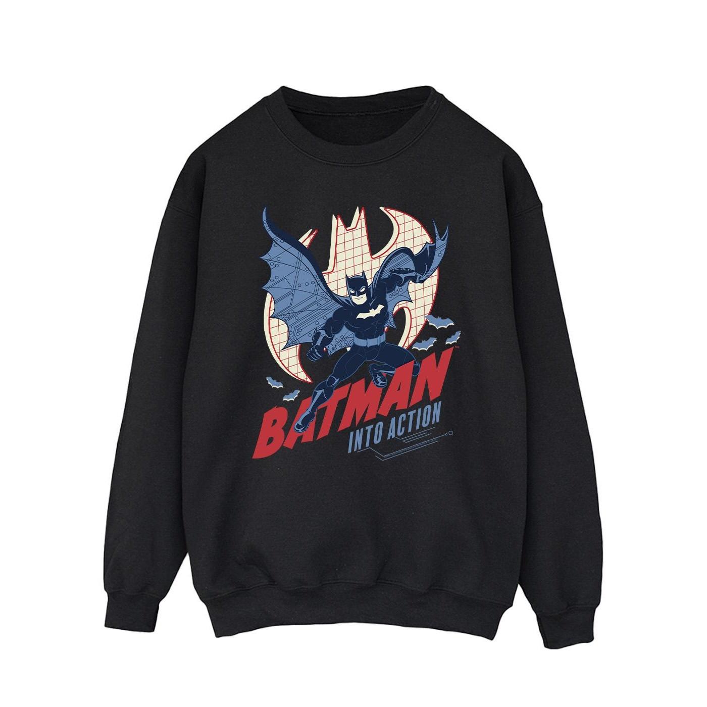 DC COMICS Into Action Batman Sweatshirt  