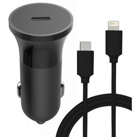 BigBen Connected  Caricabatterie auto 20W USB/C Ligthtning 