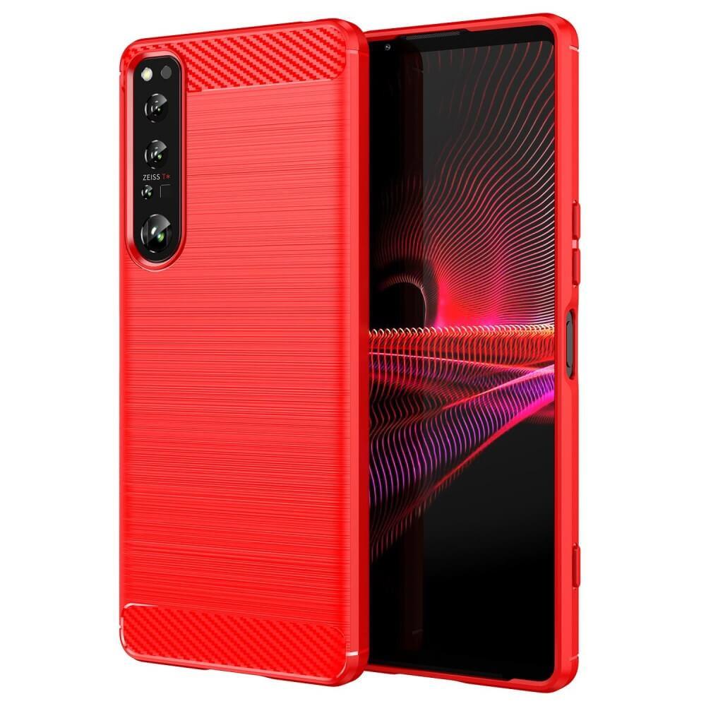 Cover-Discount  Sony Xperia 1 IV - Metall Carbon Look Hülle 