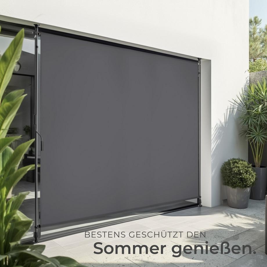 Tectake Tenda da sole a morsetto Taija Varie misure  