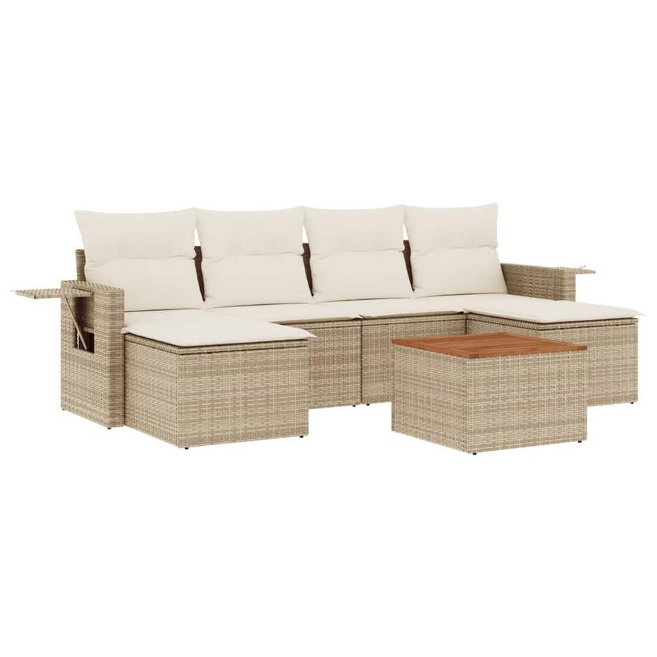 Ensemble de canapés de jardin rotin synthétique