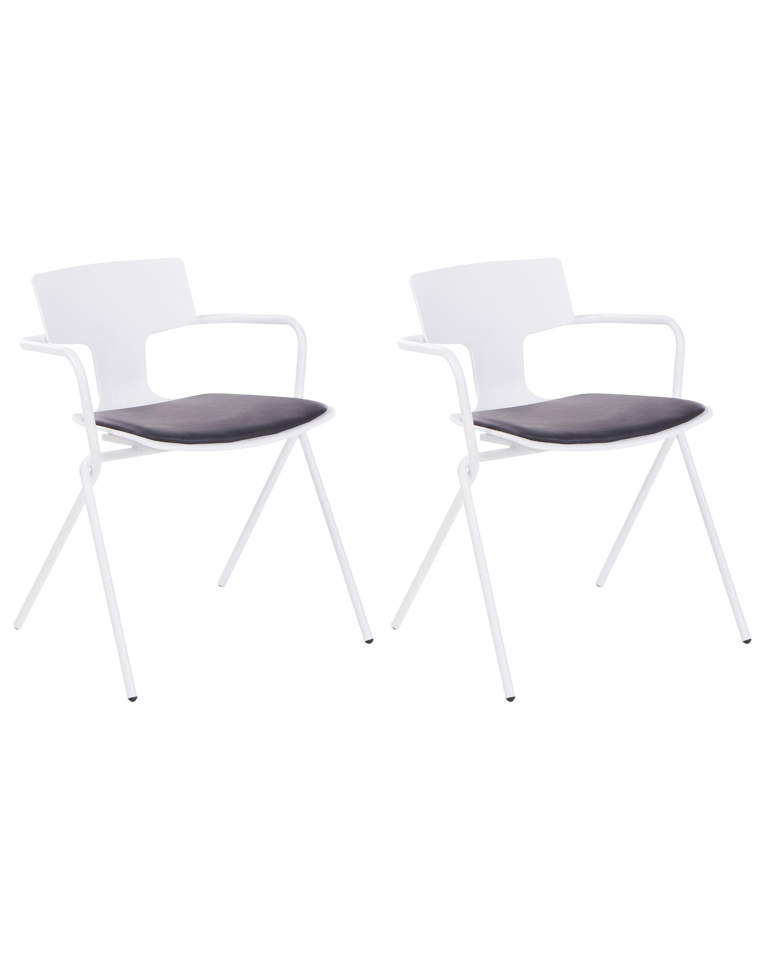 Beliani Lot de 2 chaises en Polypropylène Moderne MANSON  