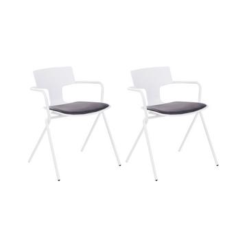 Lot de 2 chaises en Polypropylène Moderne MANSON