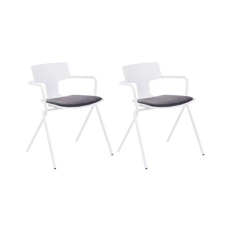 Beliani Lot de 2 chaises en Polypropylène Moderne MANSON  