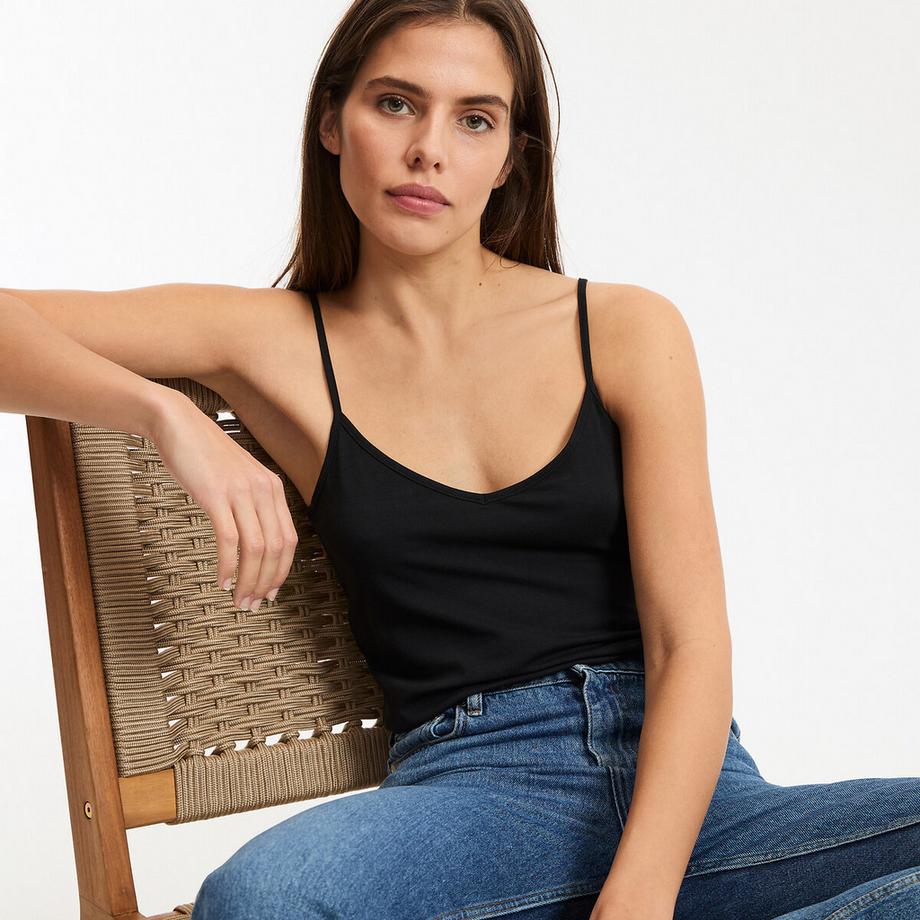 La Redoute Collections Débardeur à fines bretelles  