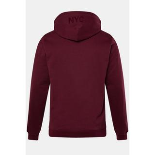 Sthuge  Maglia STHUGE con cappuccio e stampe vino rosso 