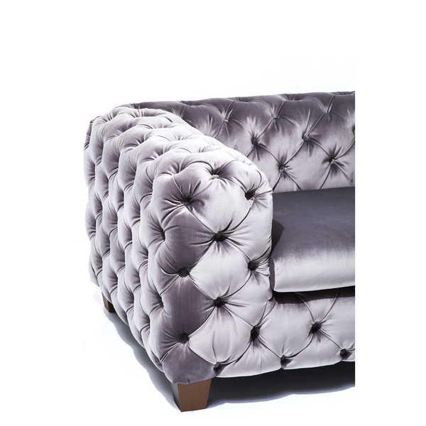 mutoni Fauteuil My Desire gris argent  