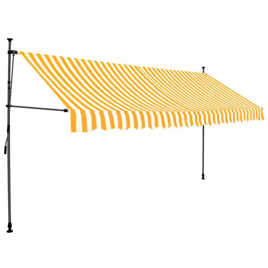VidaXL Auvent rétractable tissu  