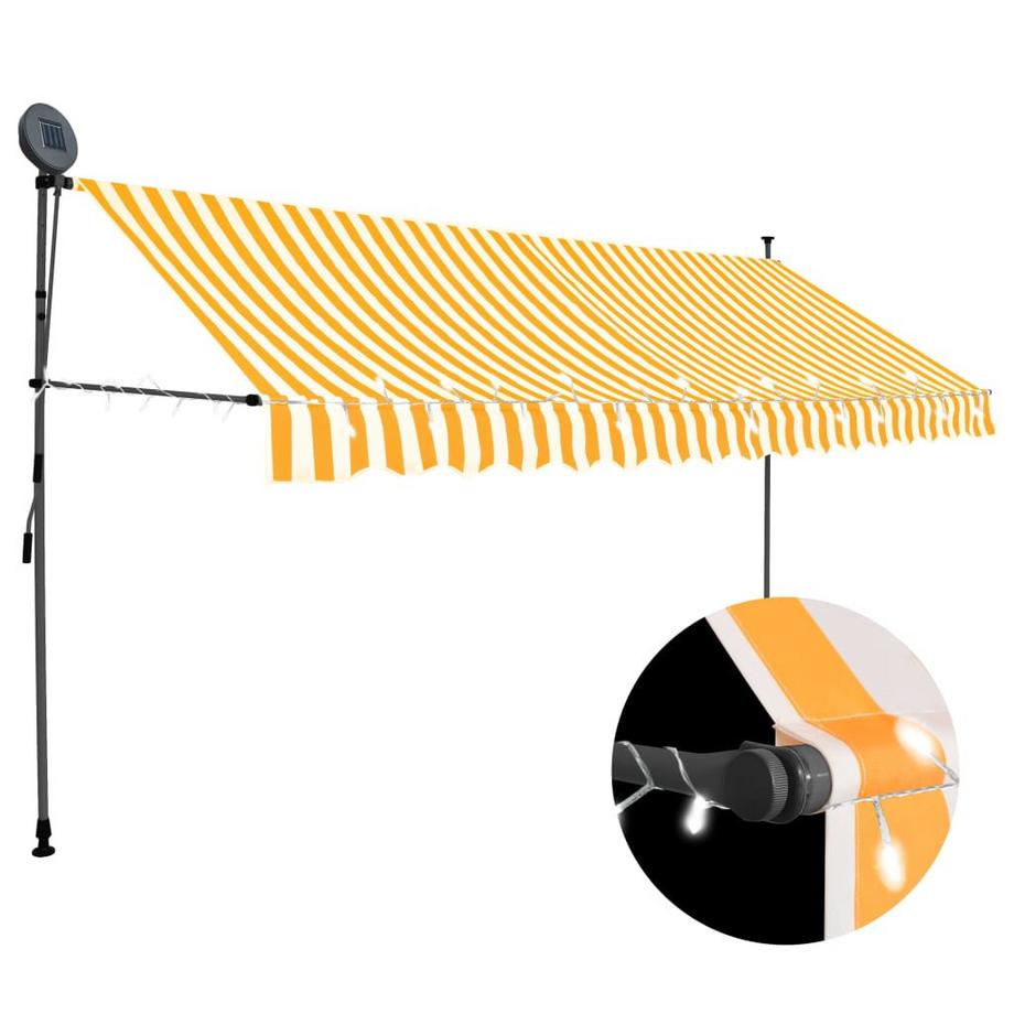 Auvent rétractable tissu