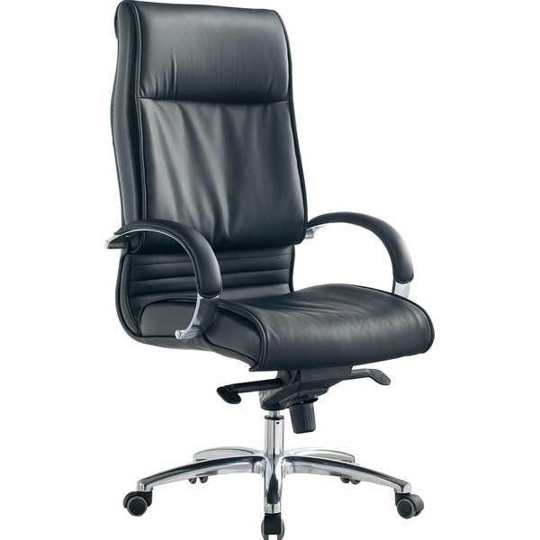 mutoni Chaise de bureau pivotante noire  