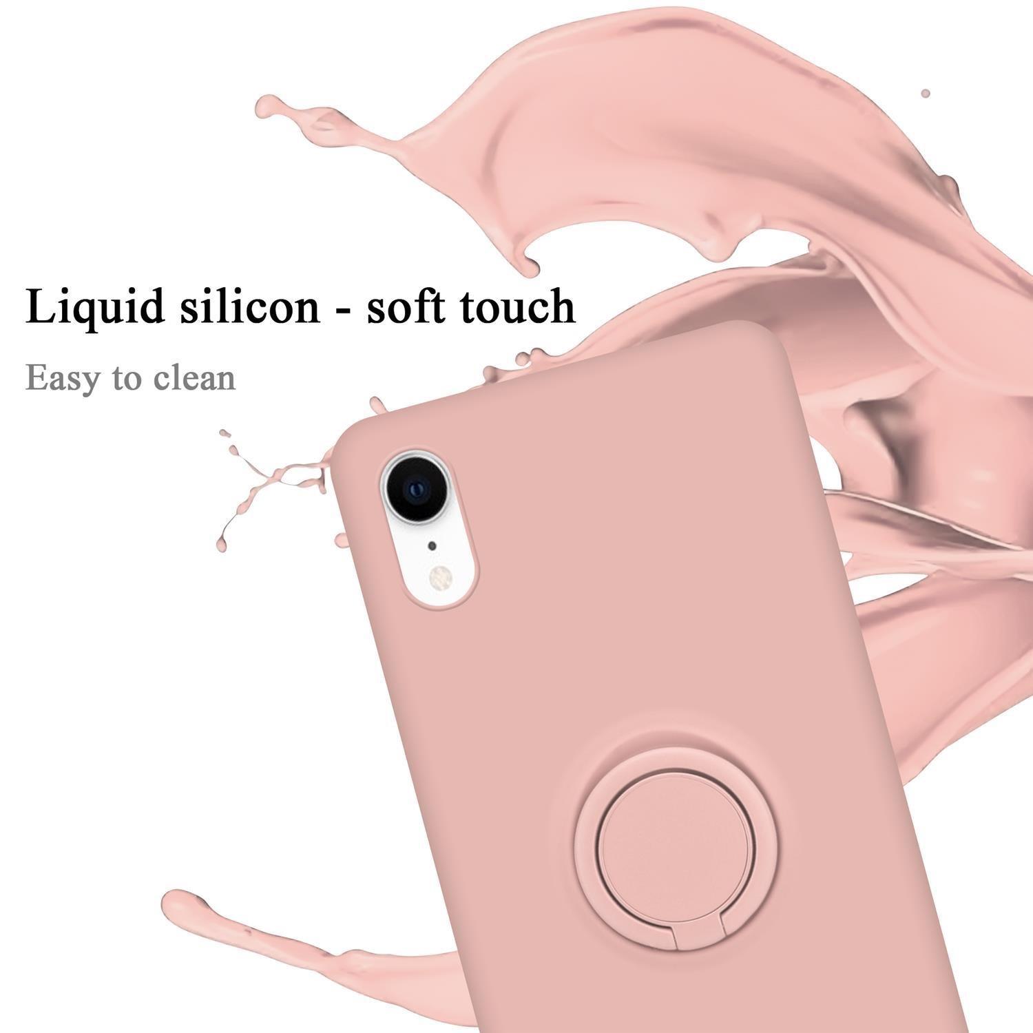 Cadorabo  Hülle für Apple iPhone XR TPU Silikon mit Ring Liquid 