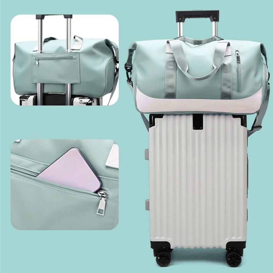 Only-bags.store Sac de sport avec compartiment à chaussures et compartiment humide  