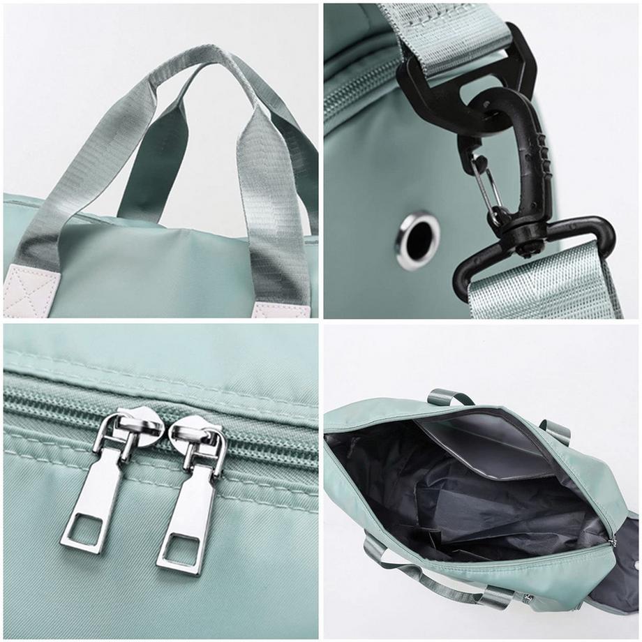 Only-bags.store Sac de sport avec compartiment à chaussures et compartiment humide  