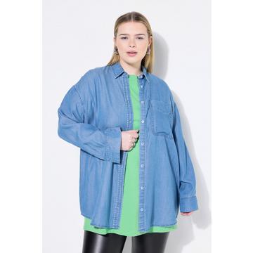 Chemise en jean oversize, manches longues