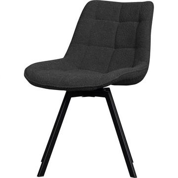 Chaise pivotante Sutton Bouclé anthracite