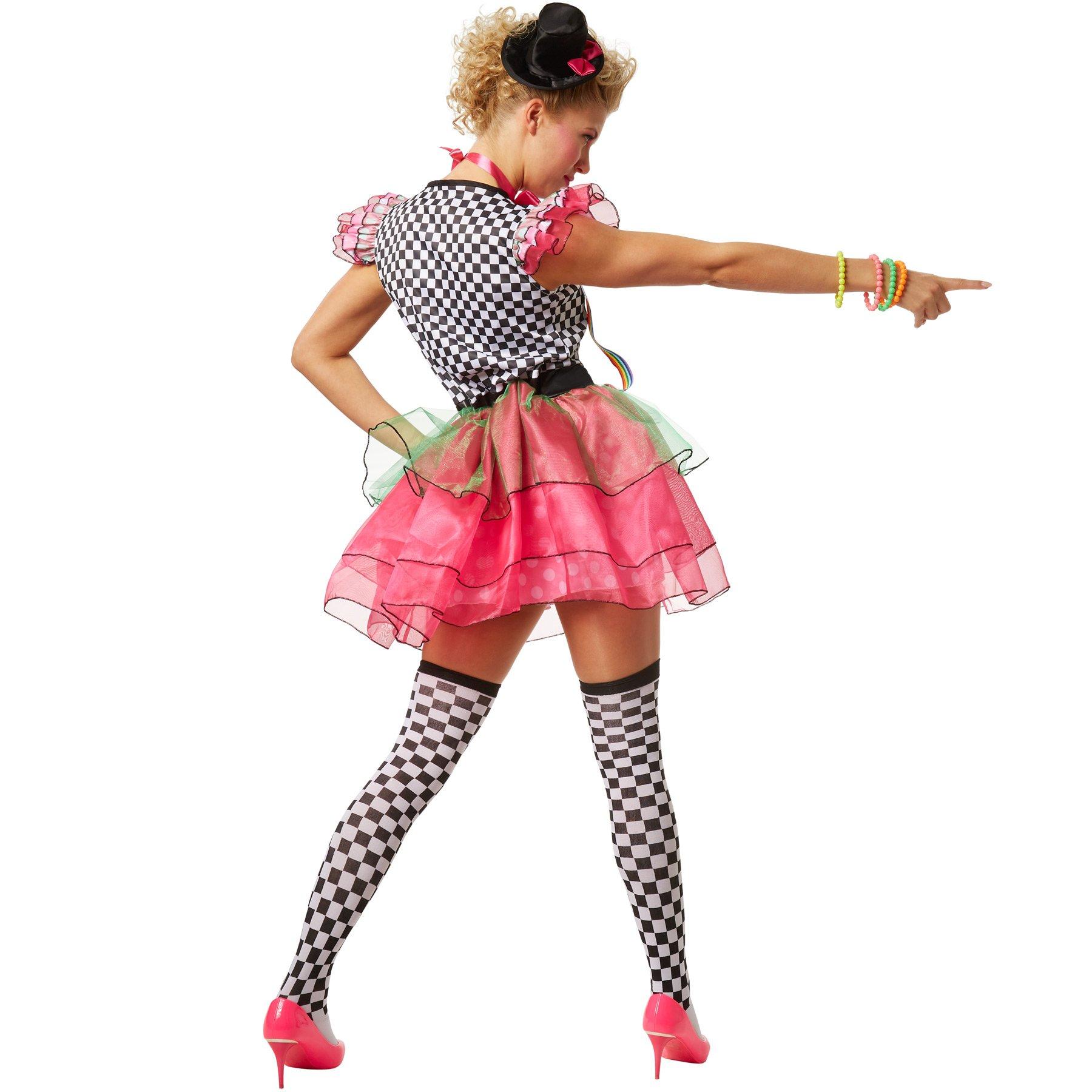 Tectake  Costume da donna - Clown Neon 