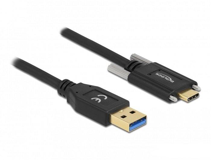 DeLock  84017 USB Kabel 1,5 m USB 3.2 Gen 1 (3.1 Gen 1) USB A USB C Schwarz 