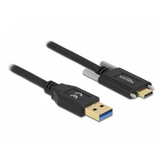 DeLock  84017 USB Kabel 1,5 m USB 3.2 Gen 1 (3.1 Gen 1) USB A USB C Schwarz 