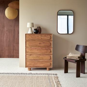 Chiffonnier en acacia massif Olga