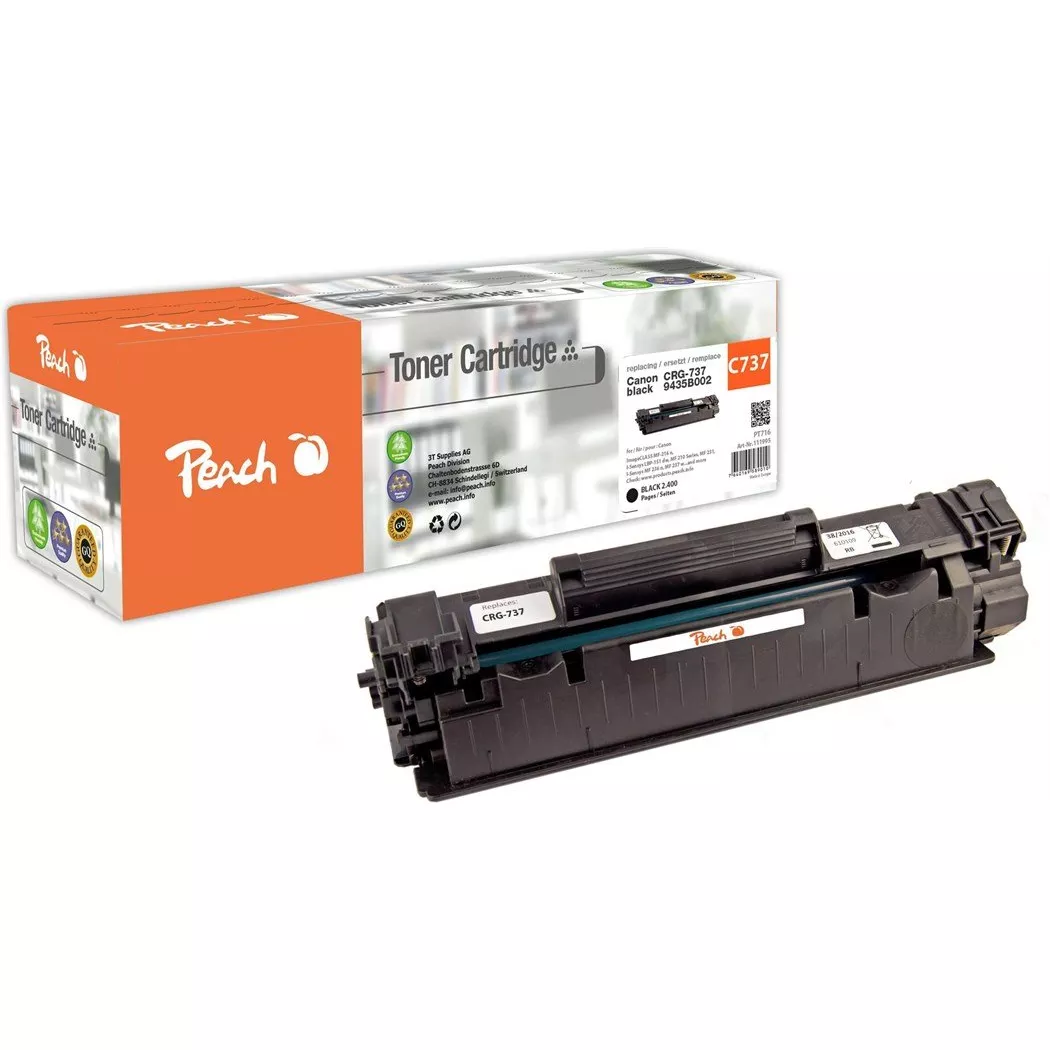 Peach – Toner Canon CRG-737 Black, One Size