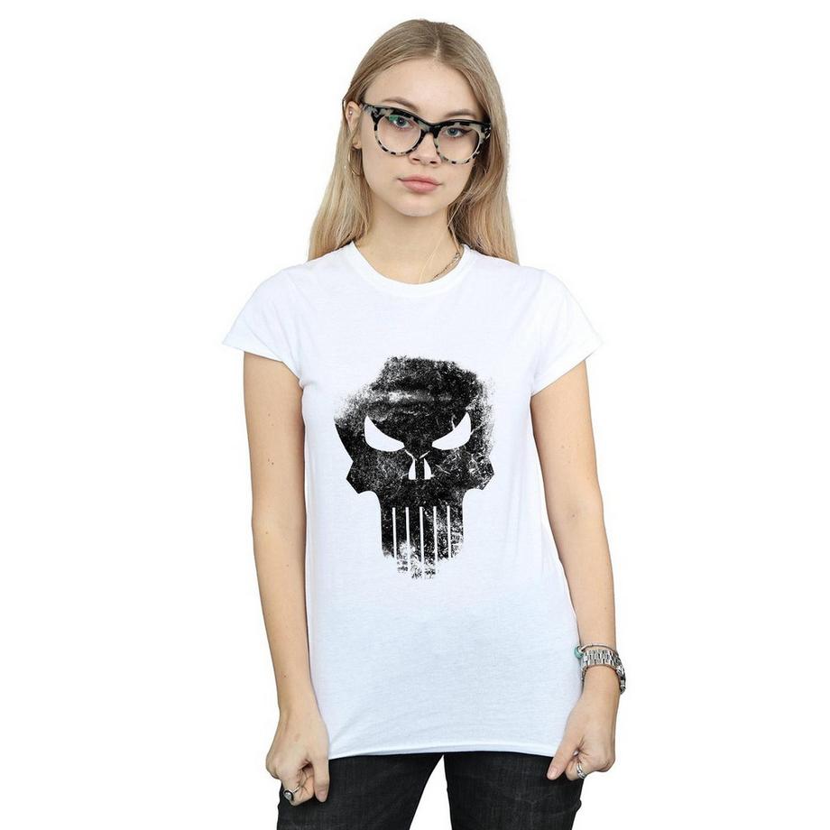 MARVEL The Punisher Distressed Skull T-Shirt  
