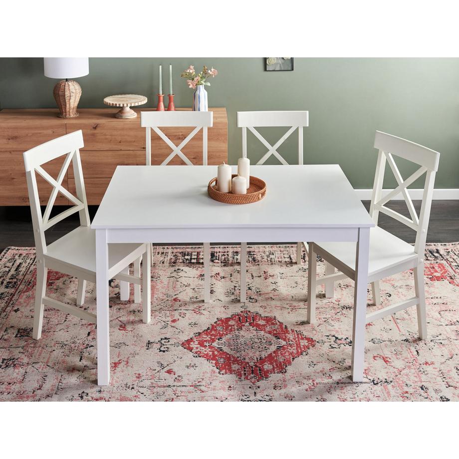 Beliani Esstisch aus Pappelholz  BARLEE  