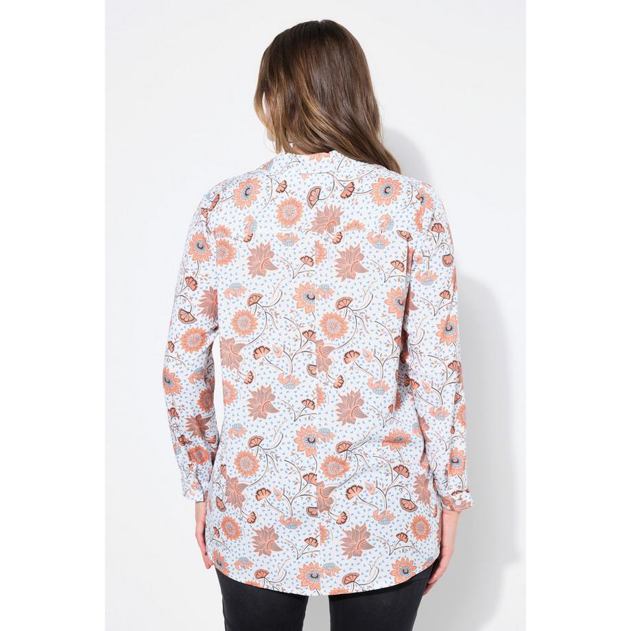 Studio Untold Hemdbluse Boxy Shape Flower-Print  