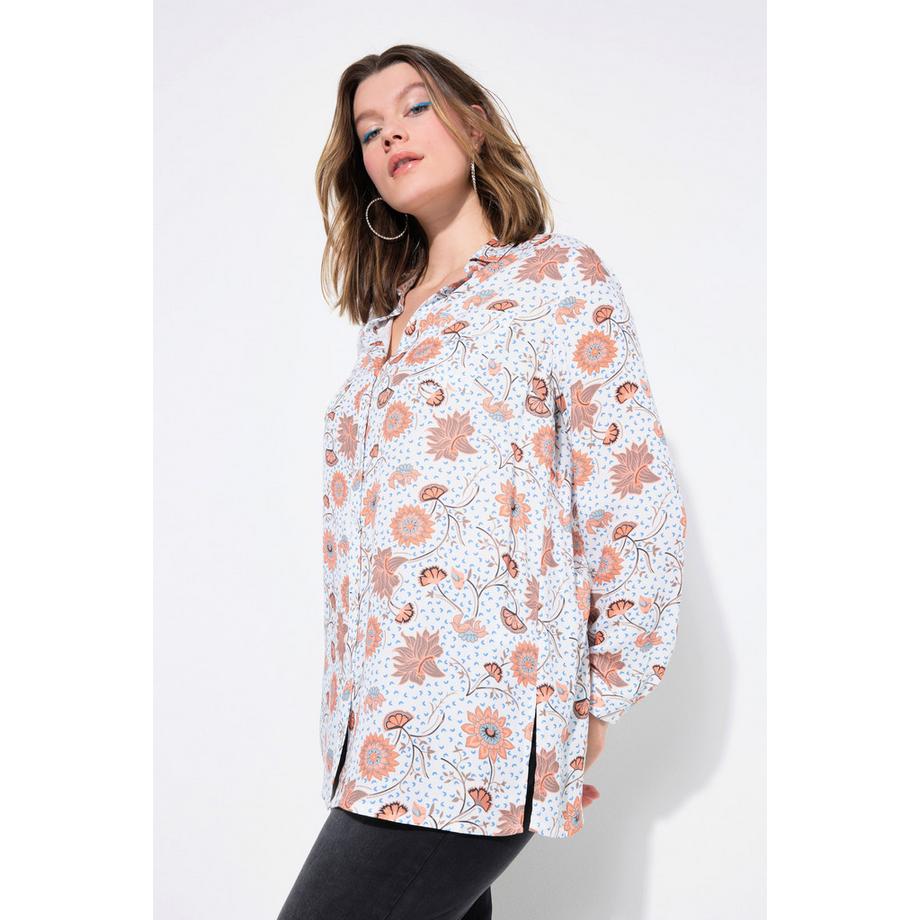 Studio Untold Hemdbluse Boxy Shape Flower-Print  