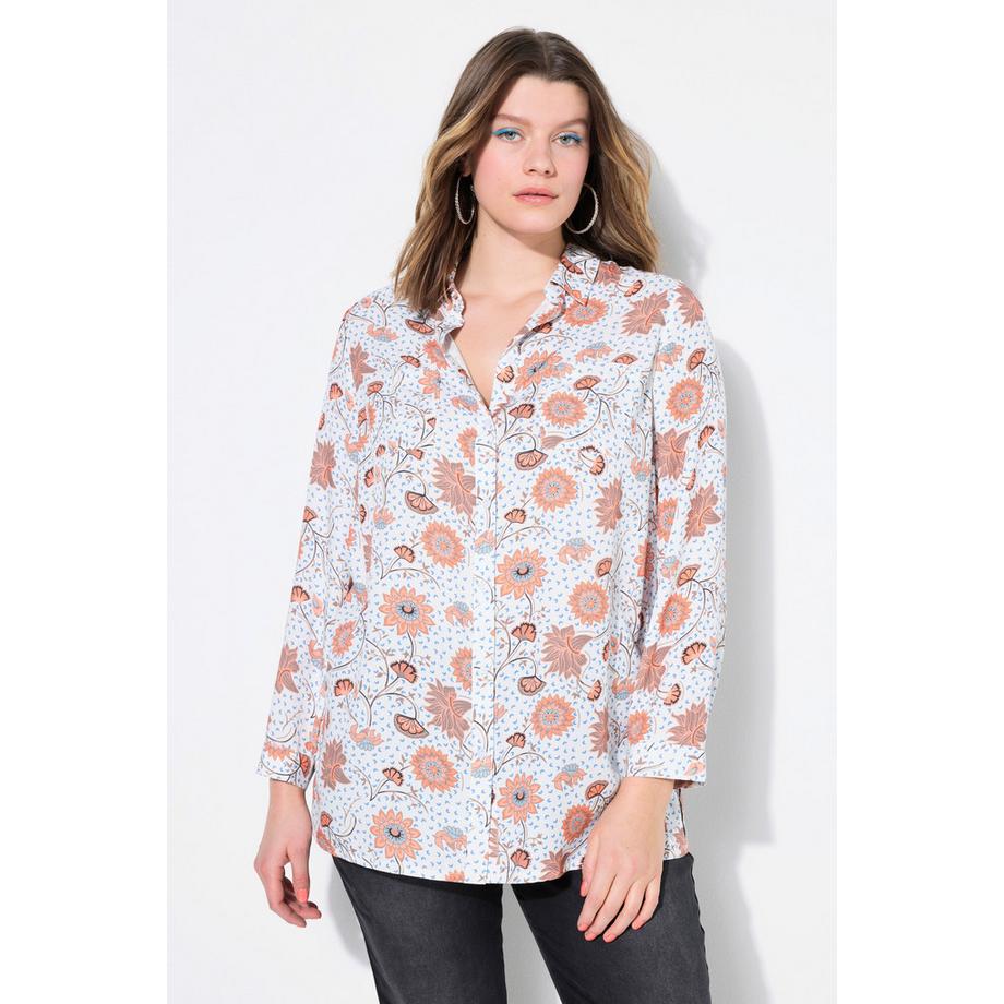 Studio Untold Hemdbluse Boxy Shape Flower-Print  