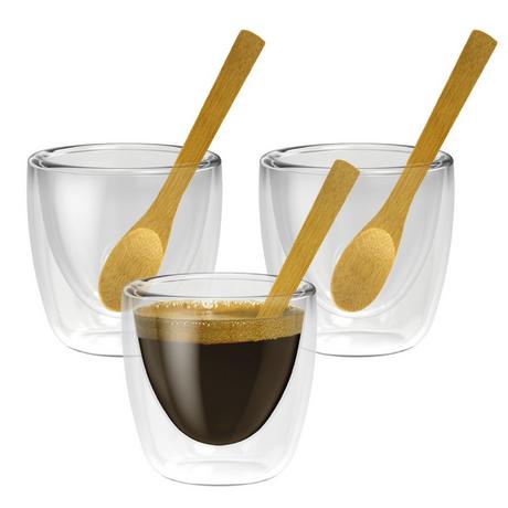 Nuts Innovations Verres à double paroi Espresso (set de 3)  