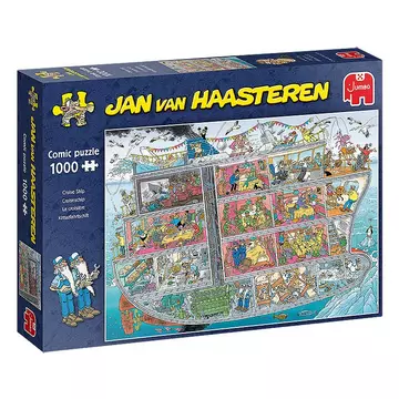Jumbo 20021 Jan Van Haasteren-Kreuzfahrtschiff-1000 Teile Puzzlespiel, Mehrfarben