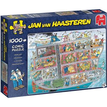 Jumbo 20021 Jan Van Haasteren-Kreuzfahrtschiff-1000 Teile Puzzlespiel, Mehrfarben