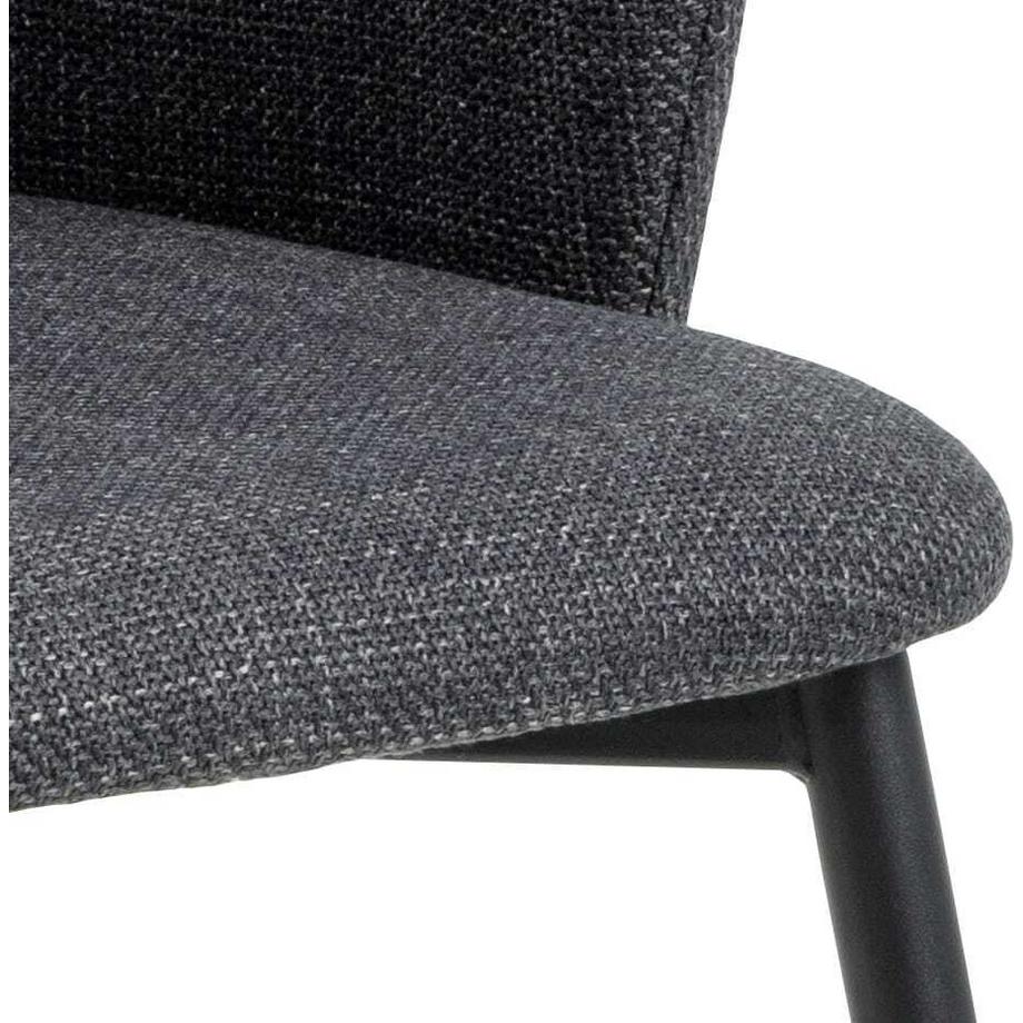 mutoni Esszimmerstuhl mit Armlehnen Iliana dunkelgrau (1 Stück)  