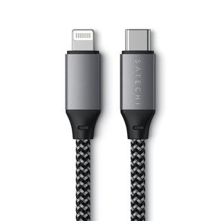 SATECHI  ST-TCL10M câble USB 0,25 m USB C USB C/Lightning Noir, Gris 