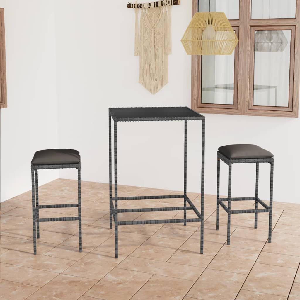 VidaXL Bar-set poly-rattan  